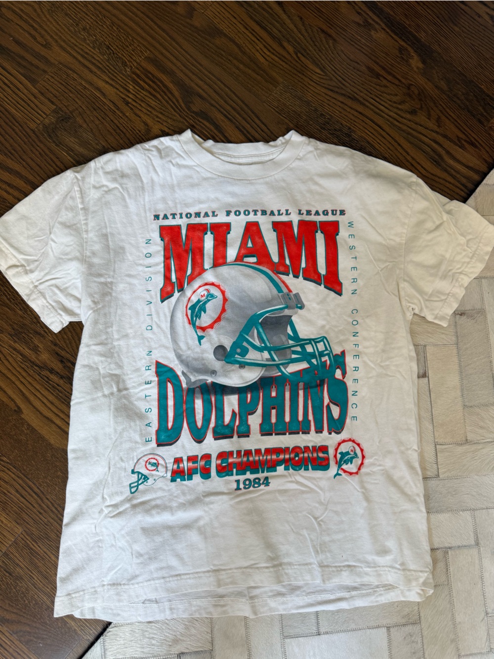 Team Apparel White NFL Logo Crewneck Tee